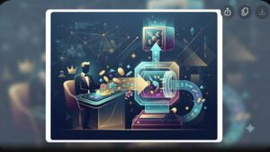 Схематичное изображение финансовых расчетов и процентов для анализа условий кэшбэка в Vinnnu Casino